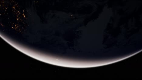 Globo-Terráqueo-Planeta-Desde-La-órbita-Espacial